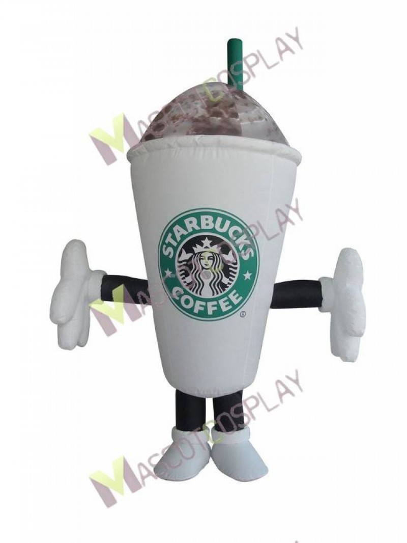 Hot Sale Adorable Starbucks Coffee Cup Mug Mascot Costume