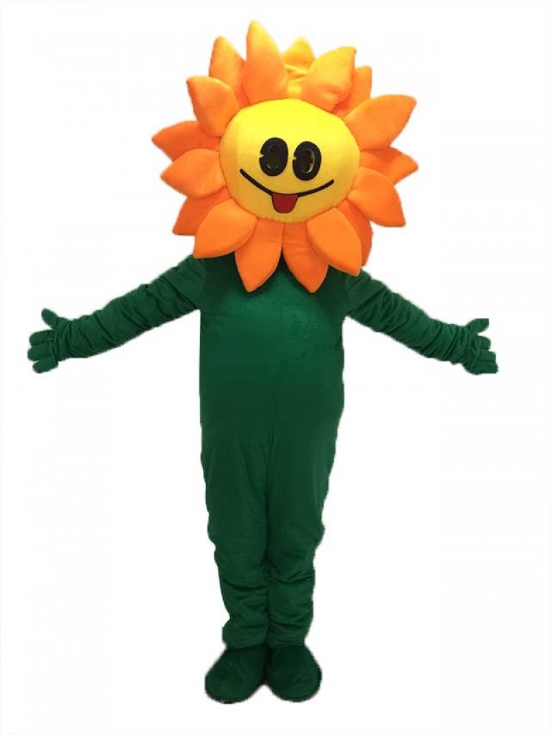 New Orange Sunflower Mascot Costume