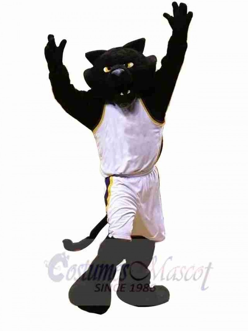 College Black Panther Mascot Costume 