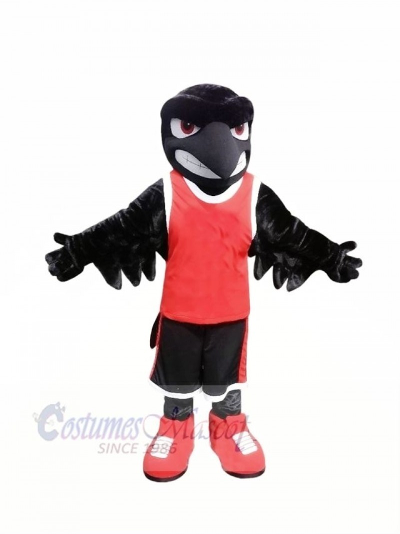 Sport Black Raven Mascot Costumes Cartoon