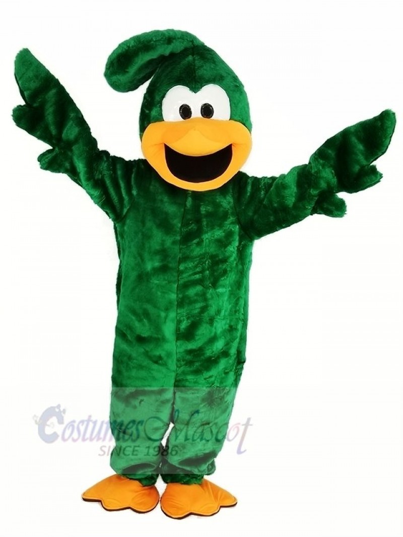 Green Roadrunner Bird Mascot Costume