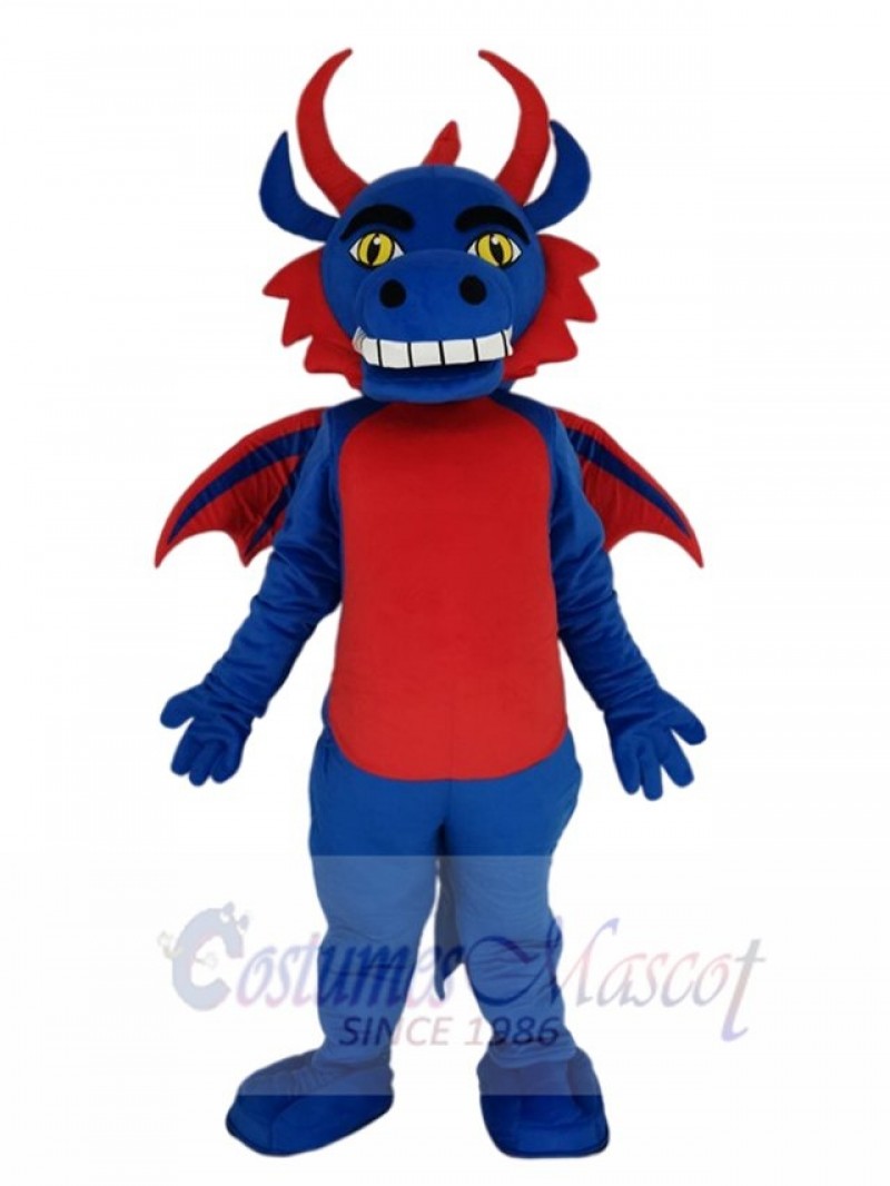 Blue and Red Flying Dragon Mascot Costume Animal