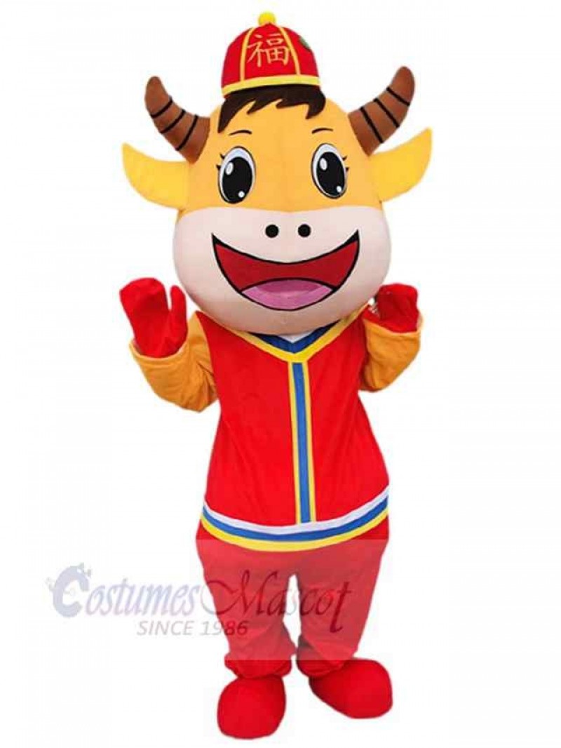 Cow mascot costume