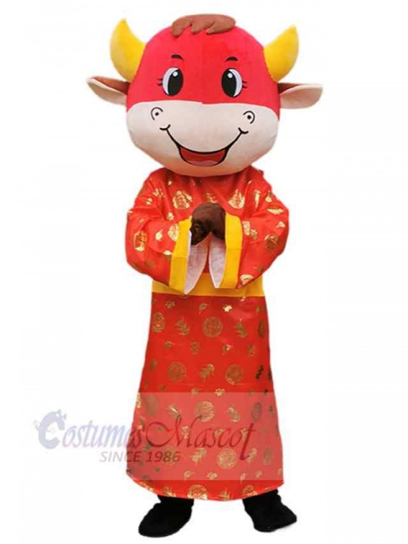 Cow mascot costume