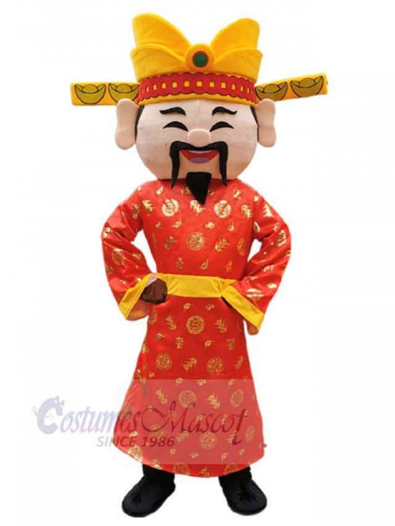 God of Wealth mascot costume