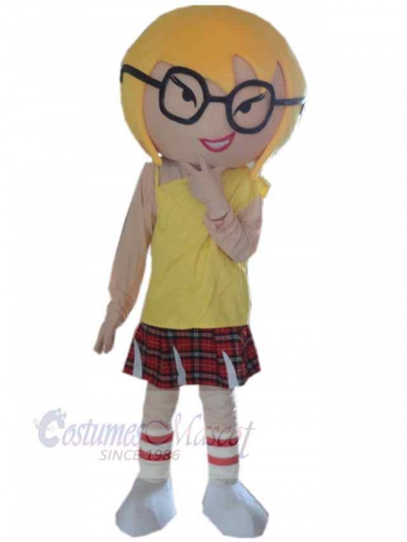 Girl mascot costume