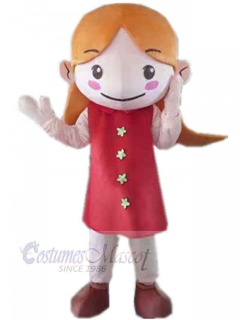 Girl mascot costume