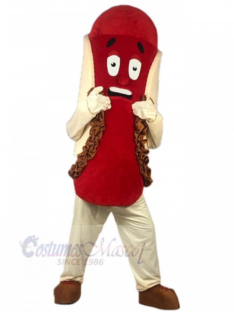 Hotdog mascot costume