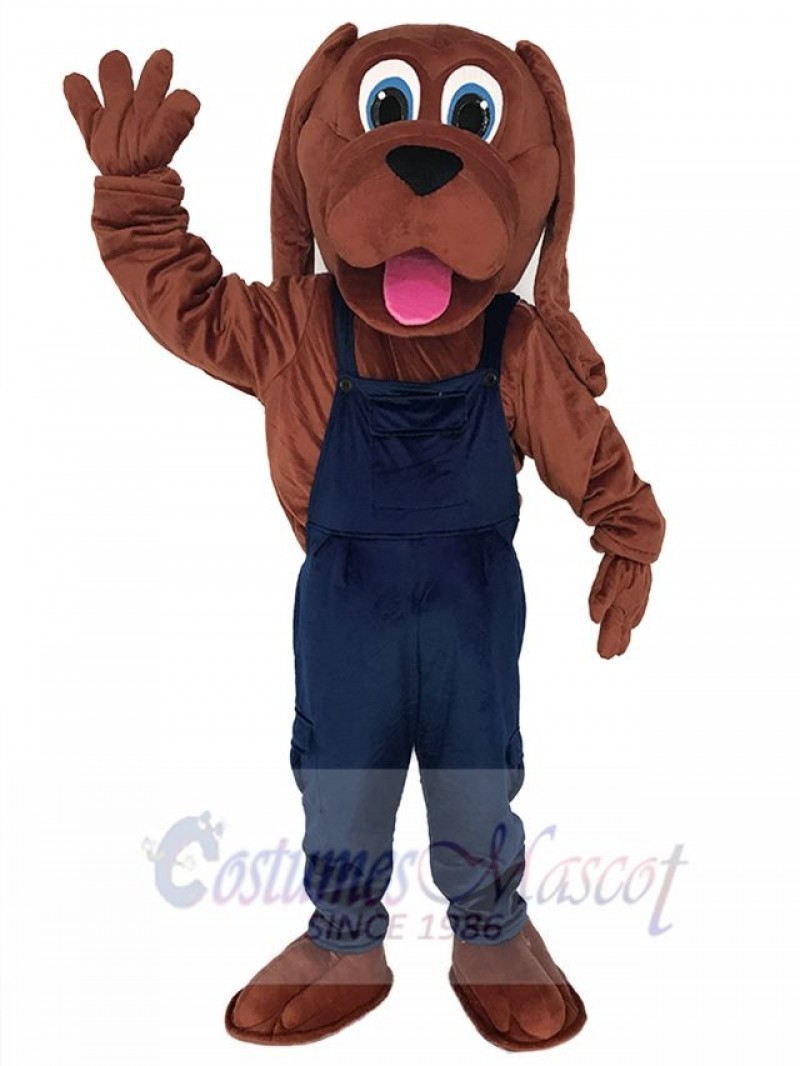 Cute Bloodhound Dog Mascot Costume