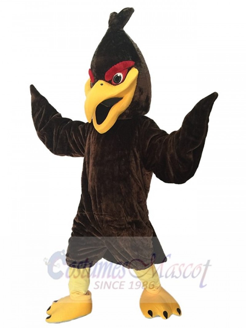 Fierce Short Hair Brown Hawk Falcon Eagle Mascot Costume