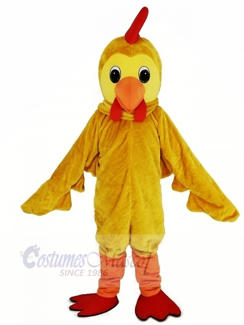Yellow Cock Rooster Mascot Costume