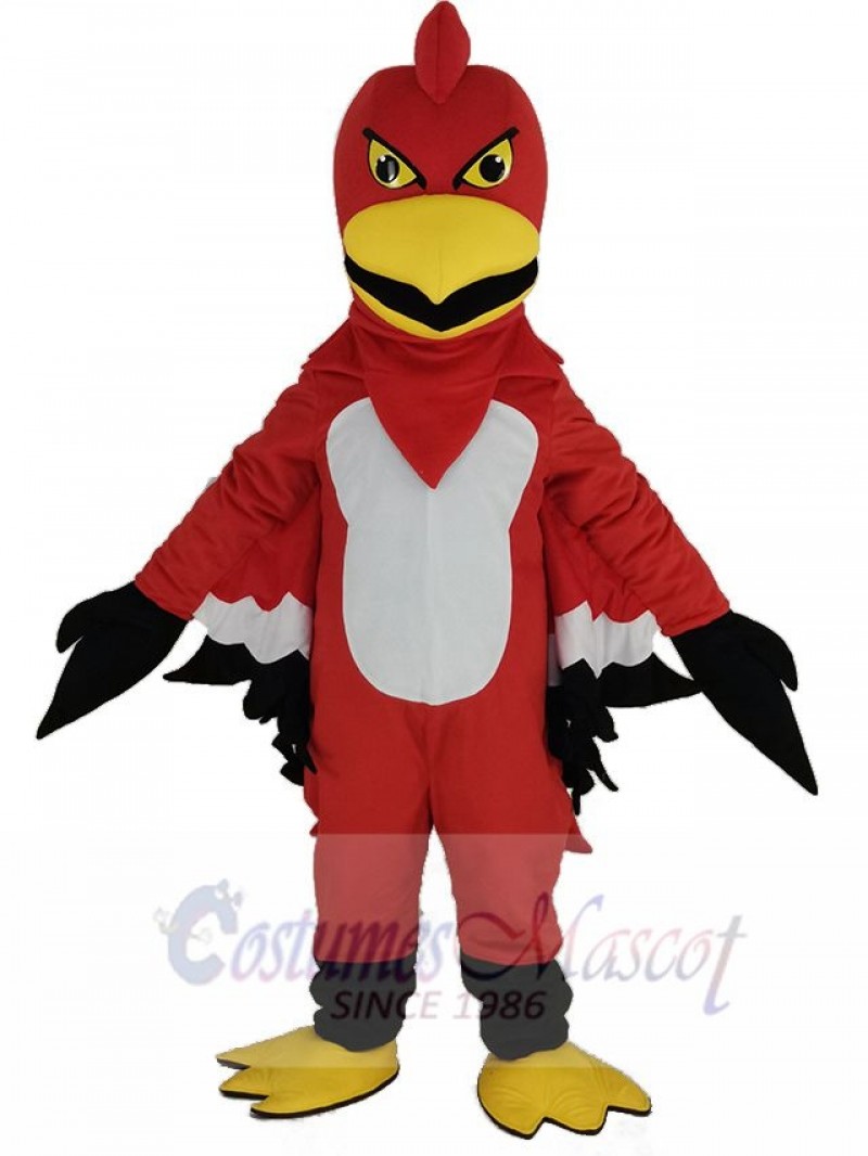 Red and White Thunderbird Mascot Costume Animal