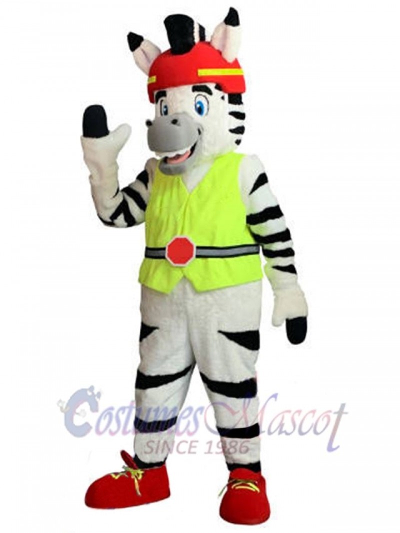 Zebra mascot costume