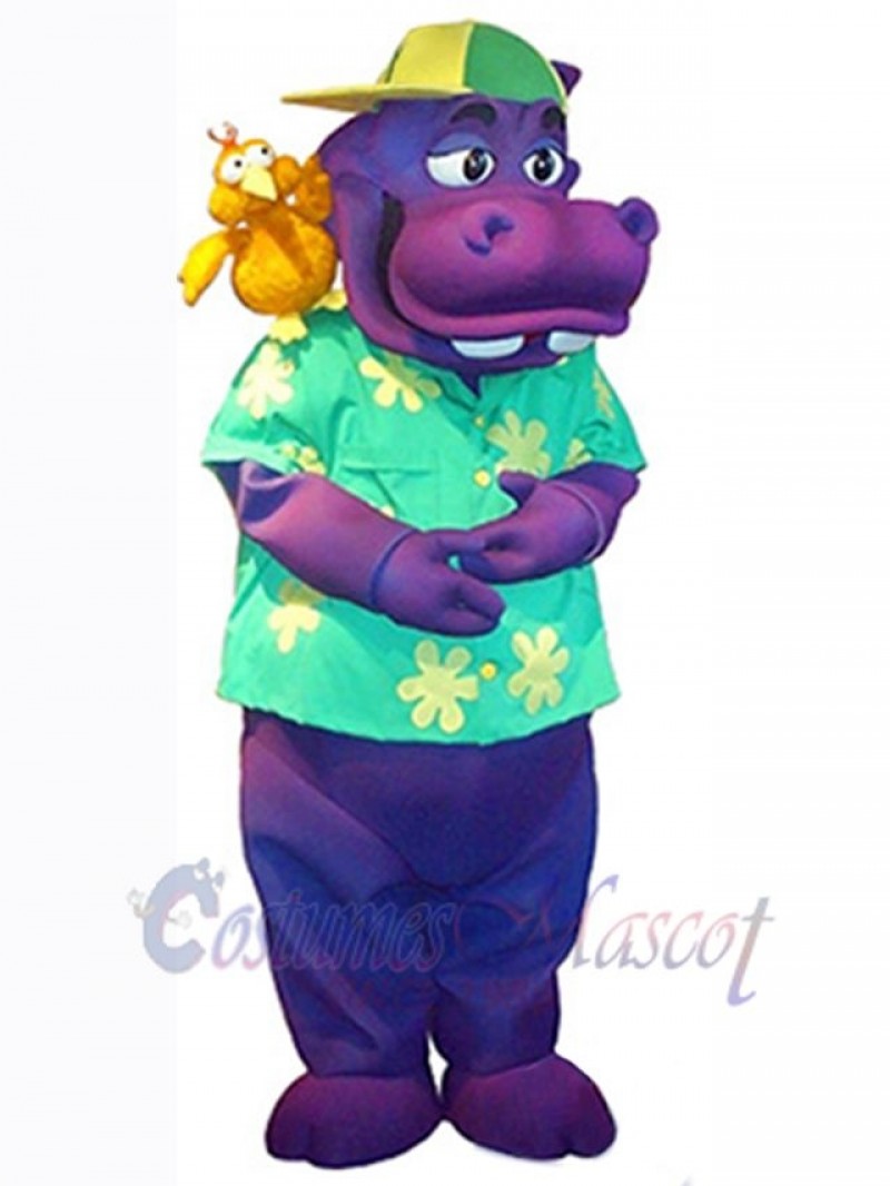 Hippo mascot costume