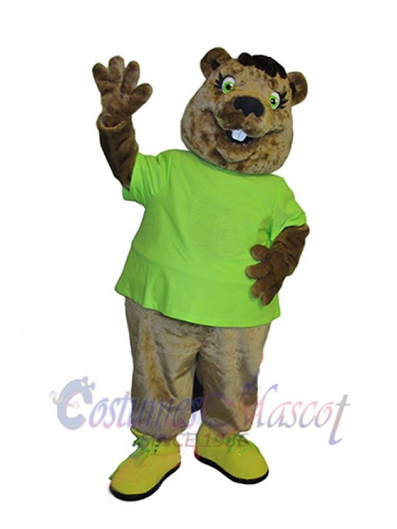 Beaver mascot costume