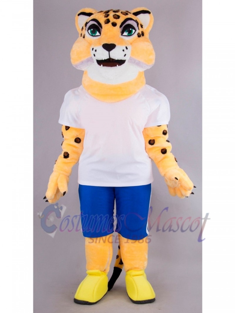 Cheetah mascot costume