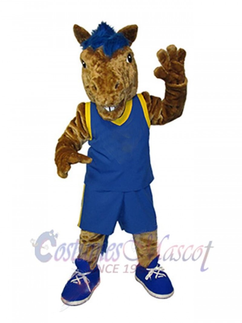 Mustang Horse mascot costume