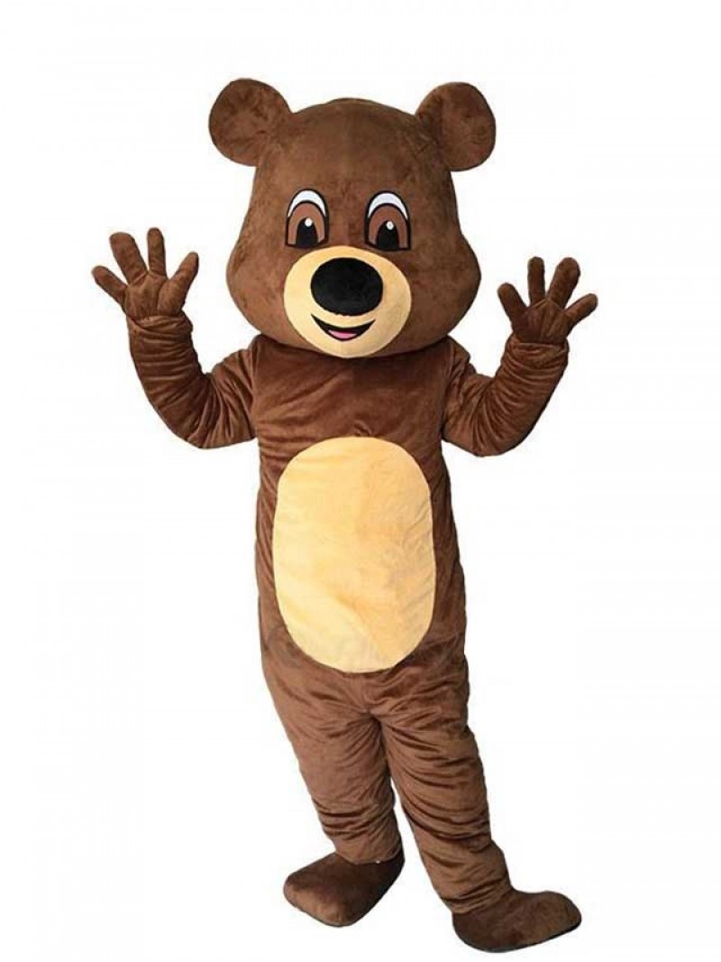 New Funny Brown Teddy Bear Mascot Costume