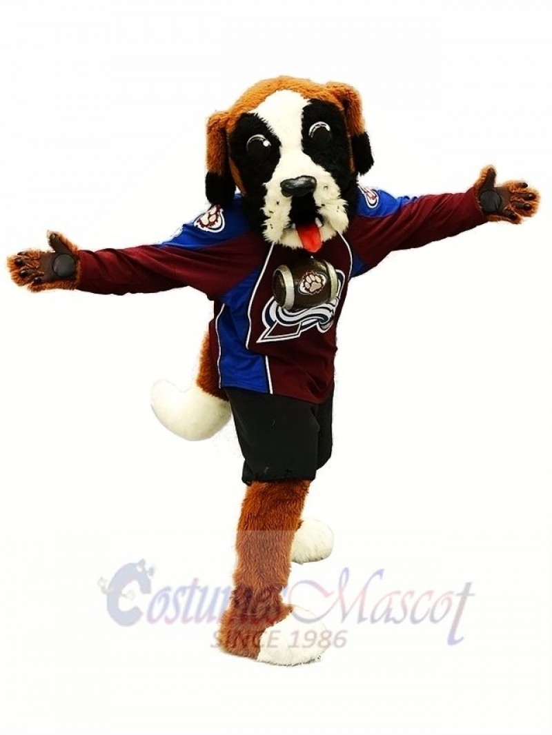 Colorado Avalanche St Bernie Howler Mascot Costume