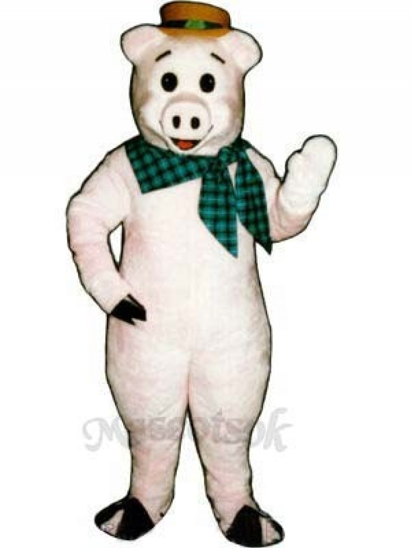 Straw Pig Mascot Costume