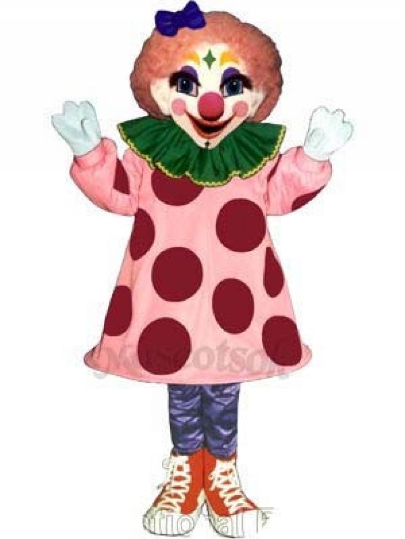 Girl Clown Mascot Costume