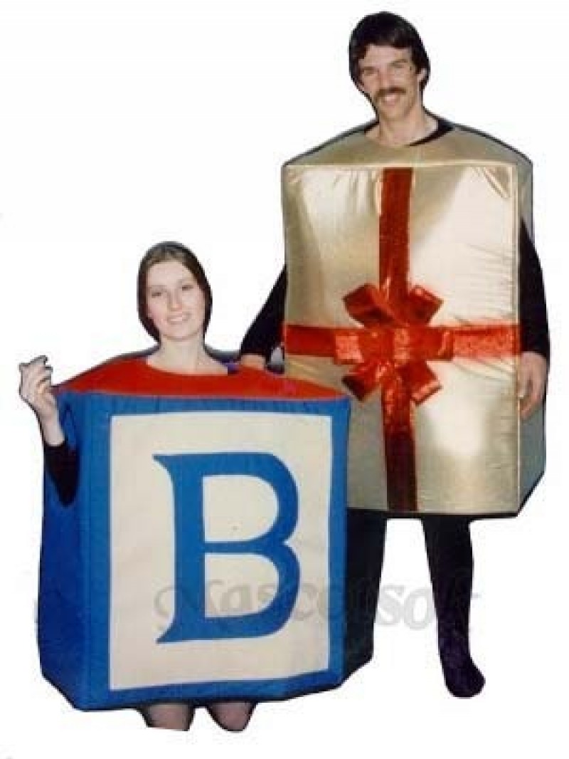 Gift Box Mascot Costume