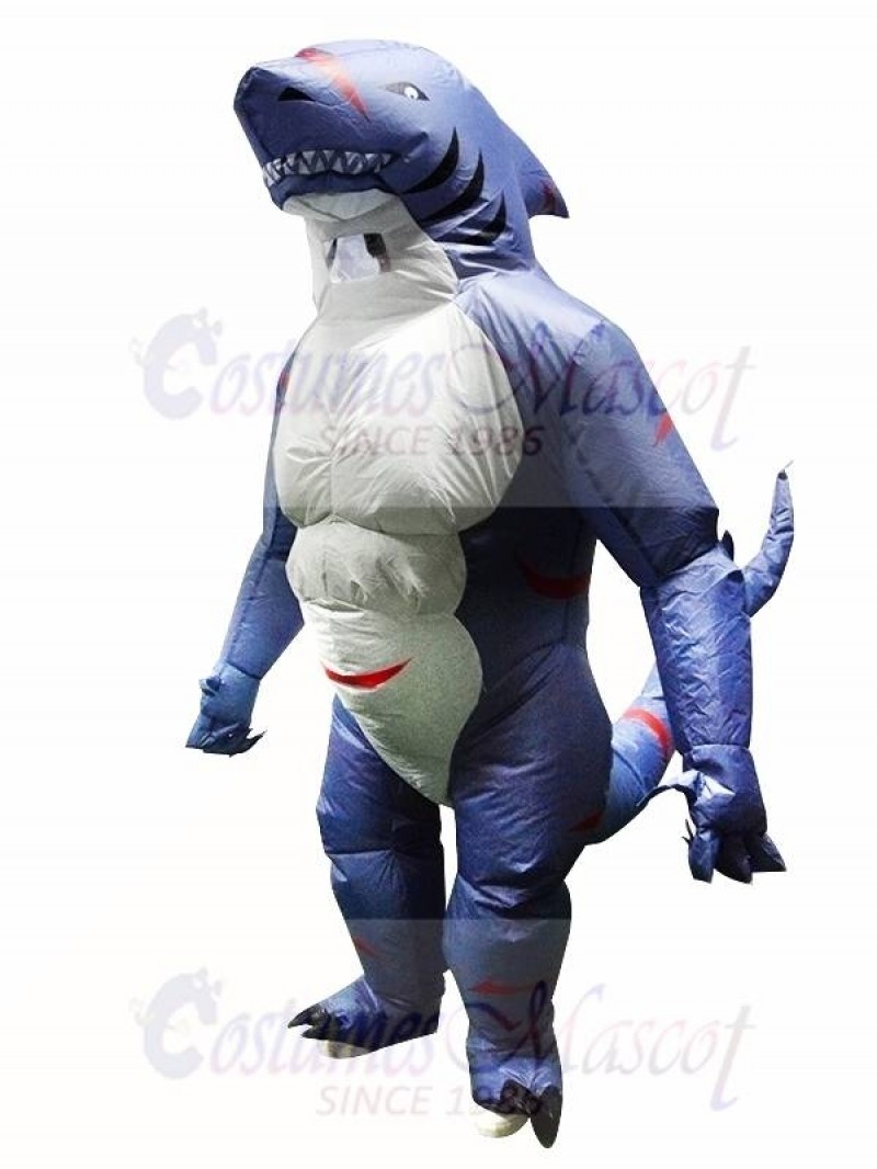 Muscular Monster Shark Inflatable Costume