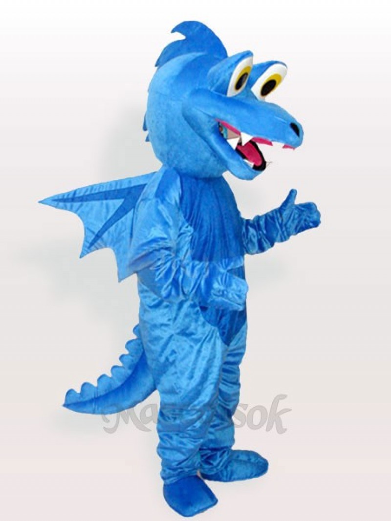 Blue Stegosaurus Adult Mascot Funny Costume