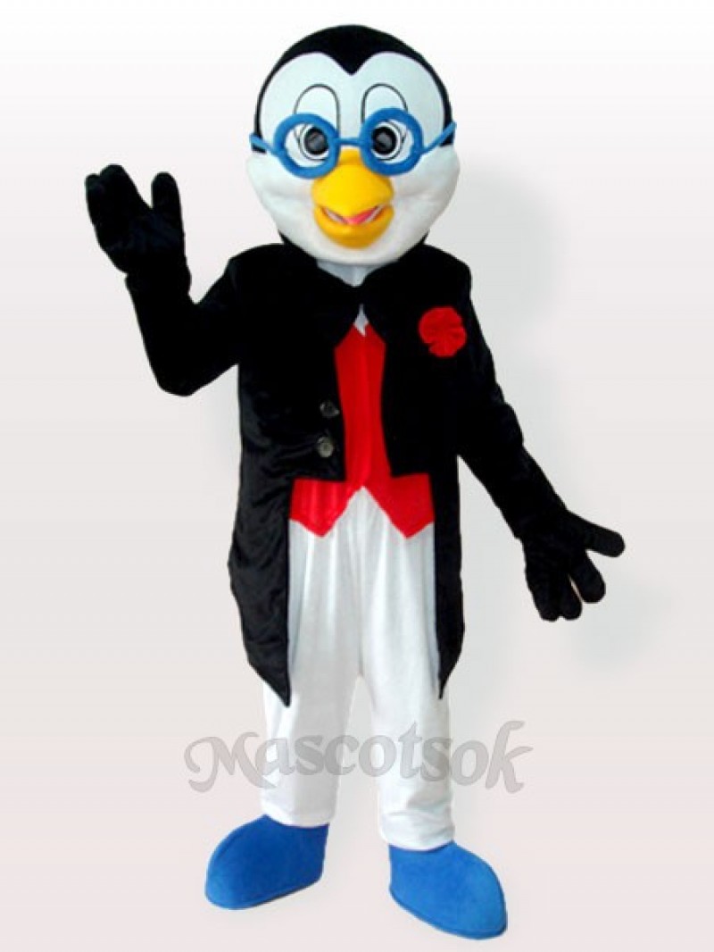 Doctor Penguin in Tuxedo Adult Mascot Costume