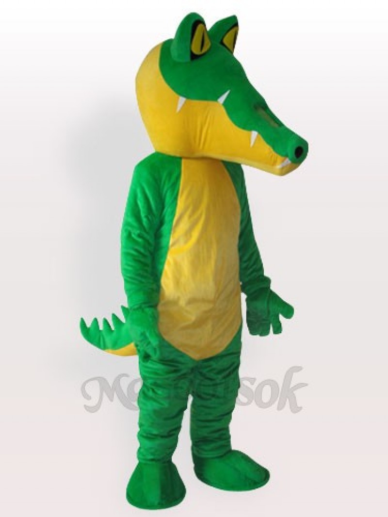 Yellow Belly Crocodile Adult Mascot Costume