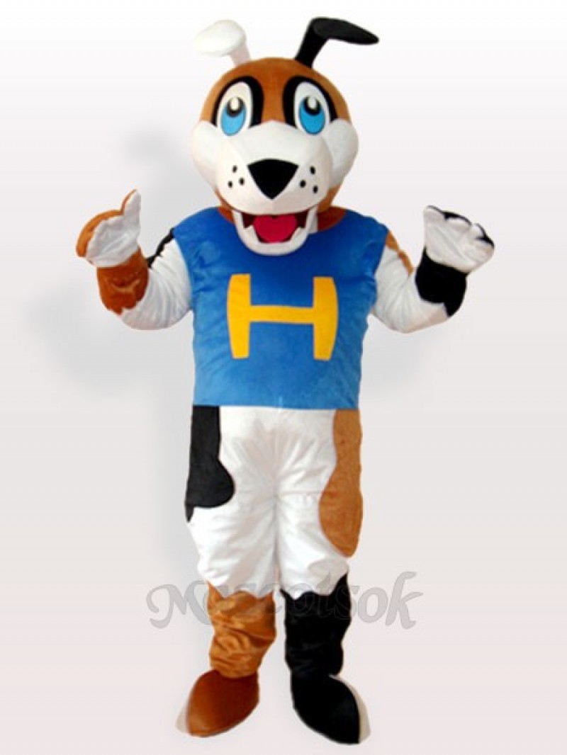 H Dog Adult Mascot Costume