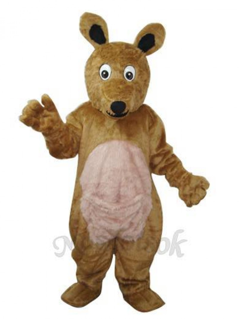 Long Hair brown Kangaroo Mascot Adult Costume