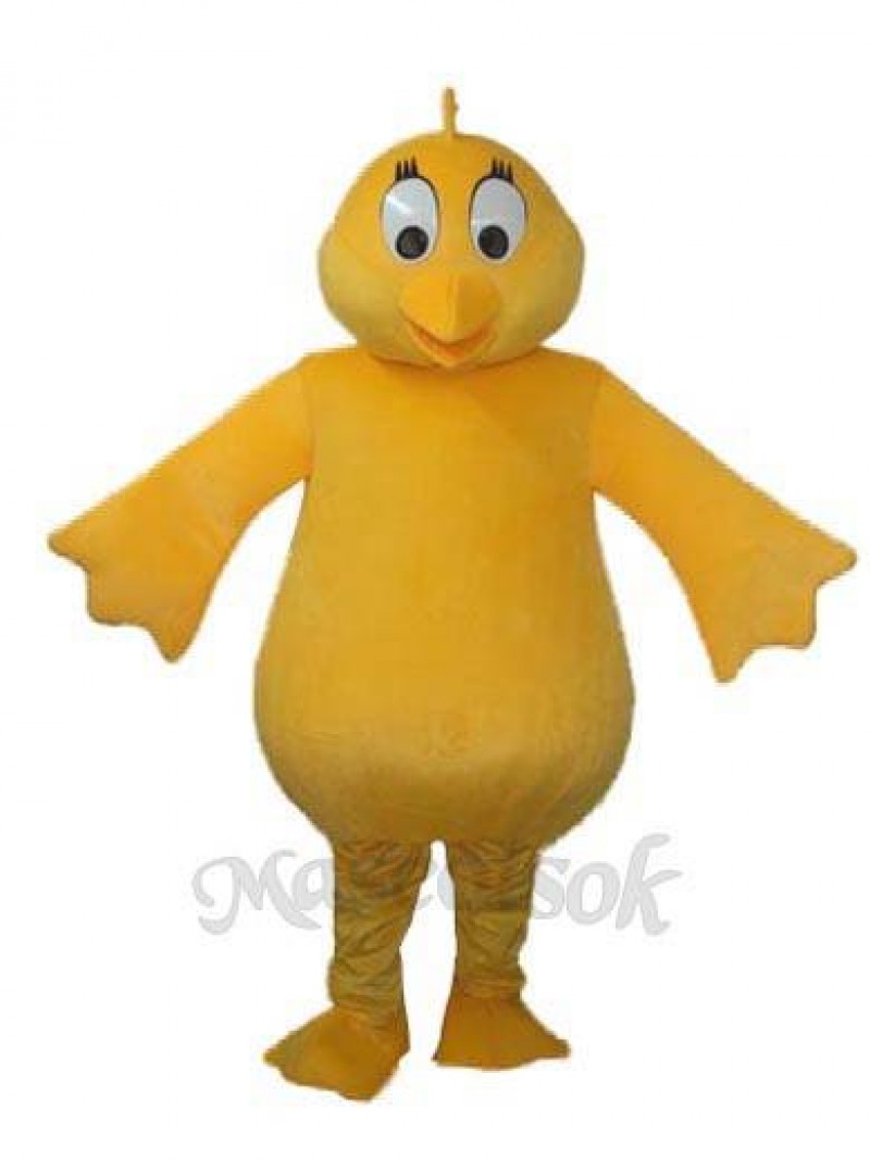 Big Belly Yellow Chicken Adult Mascot Costume