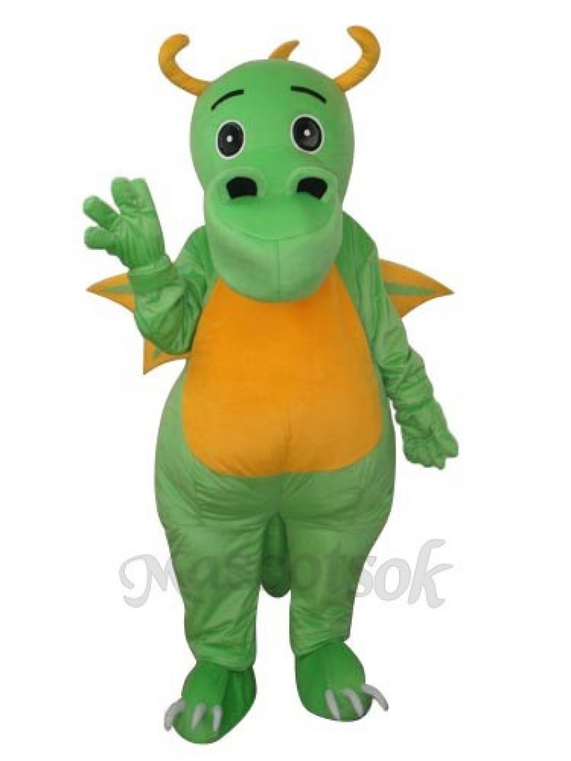 Big Nose Green Dinosaur Mascot Adult Costume