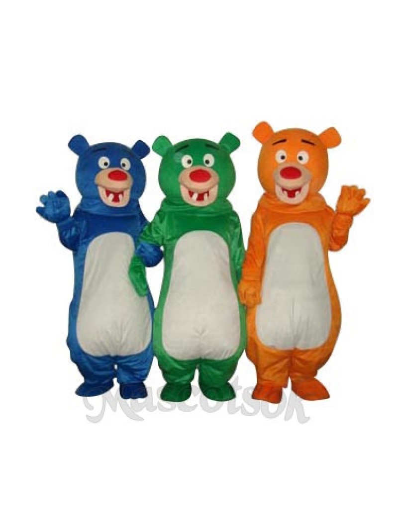 Blue Bear Mascot Adult Costume