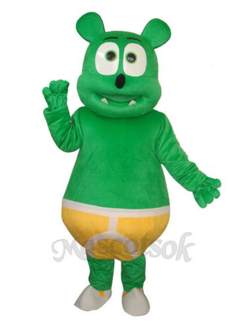 Green Bear Mascot Adult Costume