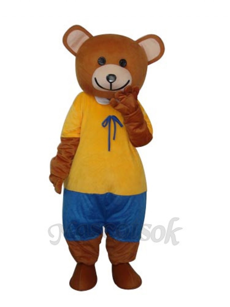 New Ribbon Teddy Bear Mascot Adult Costume