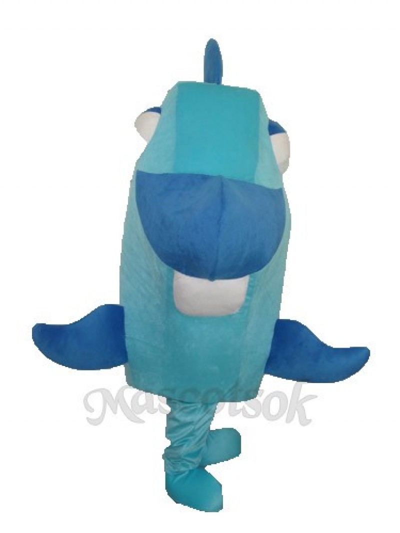 Blue Fish Mascot Adult Costume