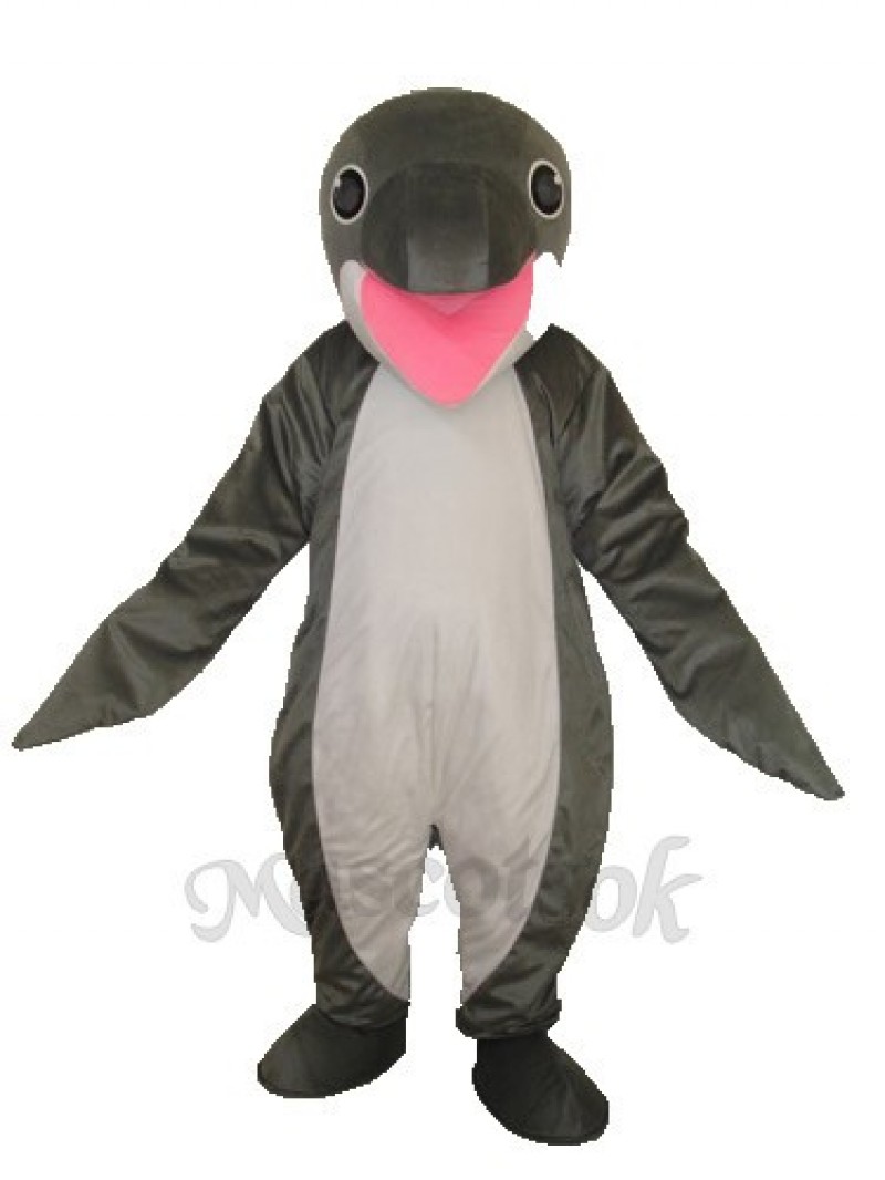 Grey Penguin Mascot Adult Costume