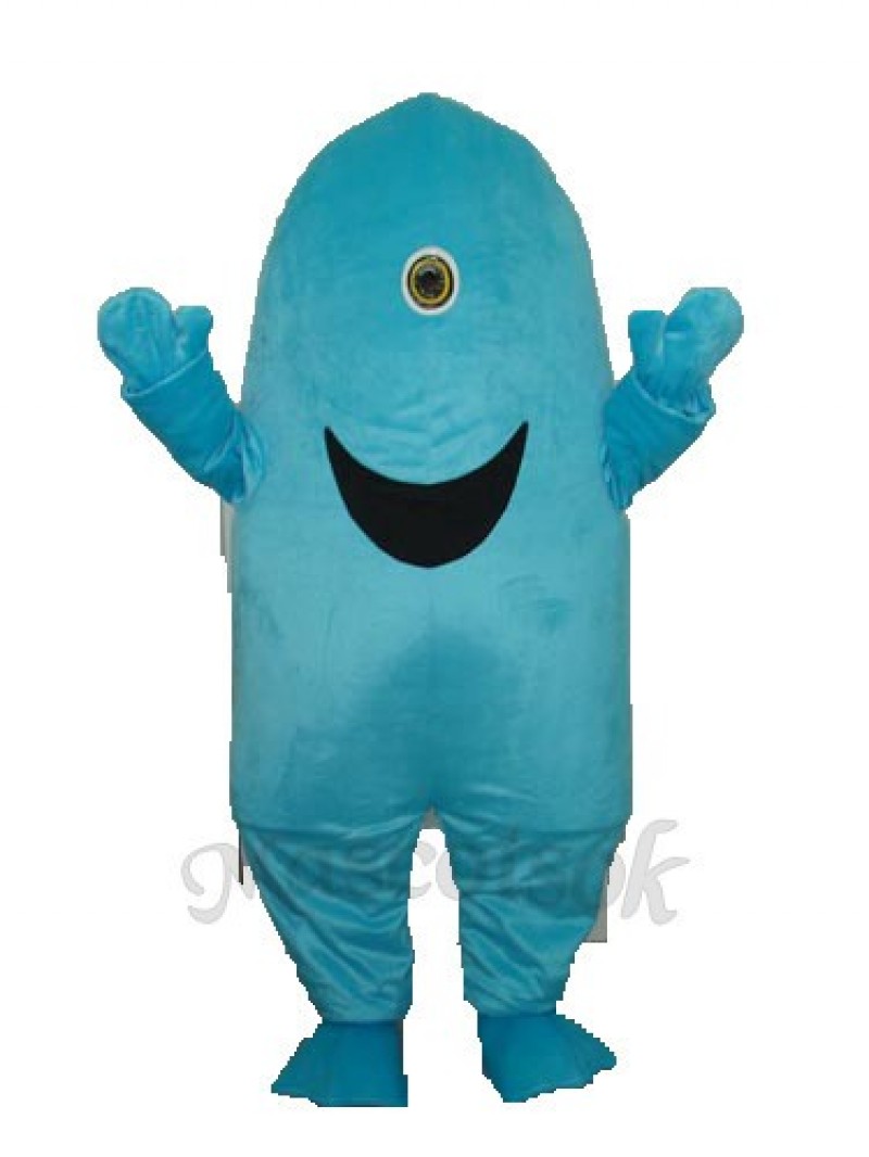 One-eyed Shark Mascot Adult Costume