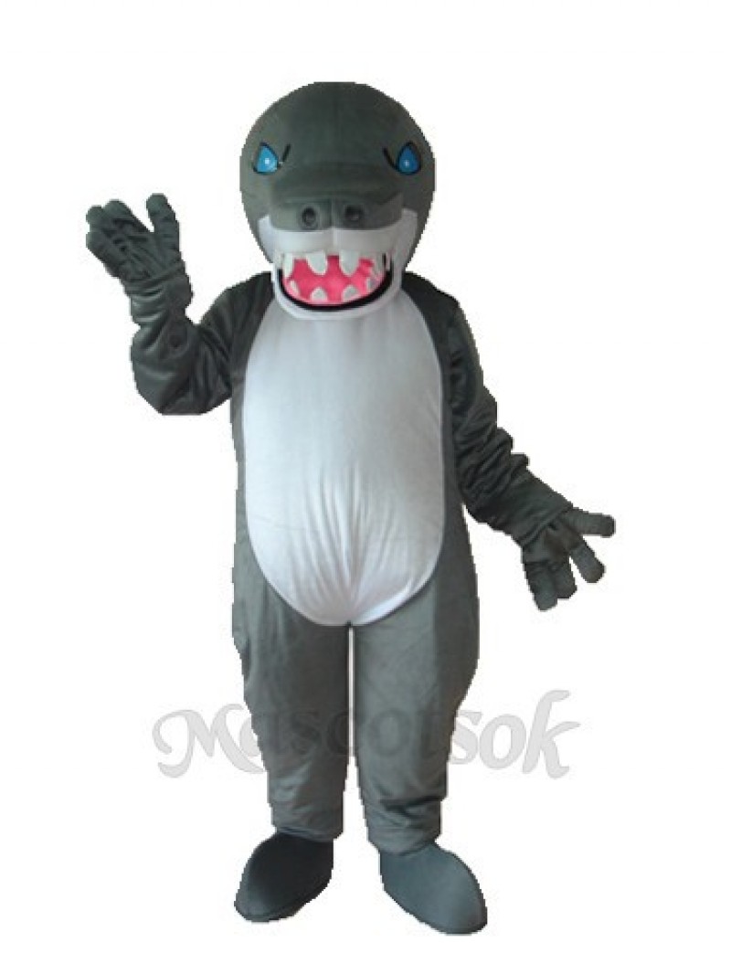 Grey Shark Mascot Adult Costume