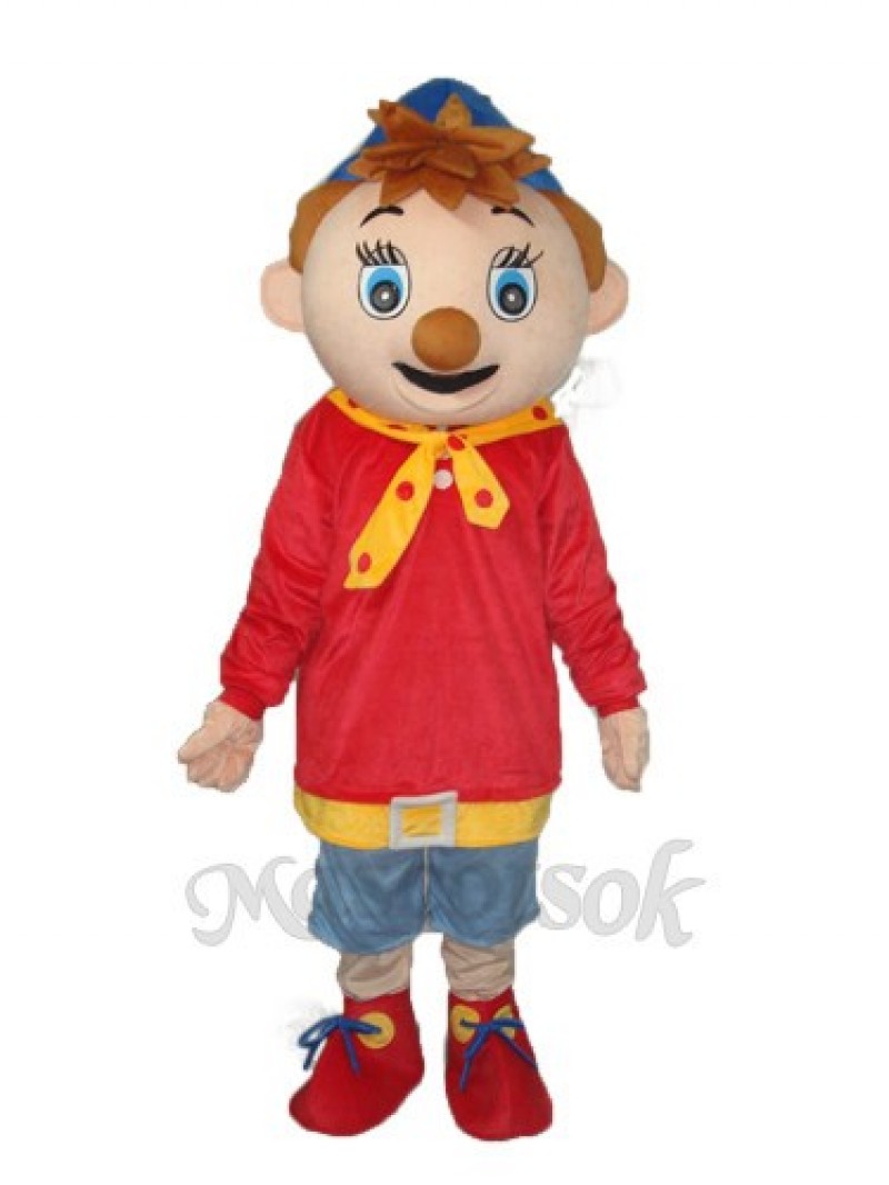 Black Mouth Pinocchio Mascot Adult Costume