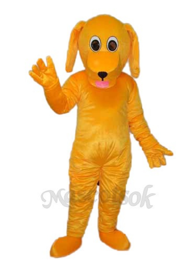 Yellow Dog Mascot Adult Costume