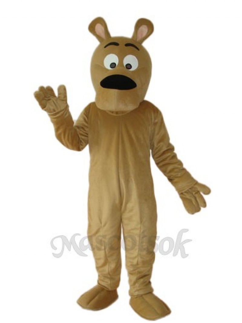 Grey Dog Mascot Adult Costume