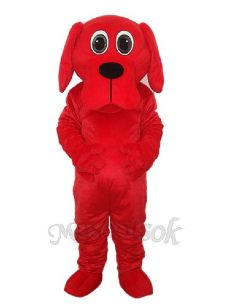 Black Nose Rooney Red Dog Mascot Adult Costume