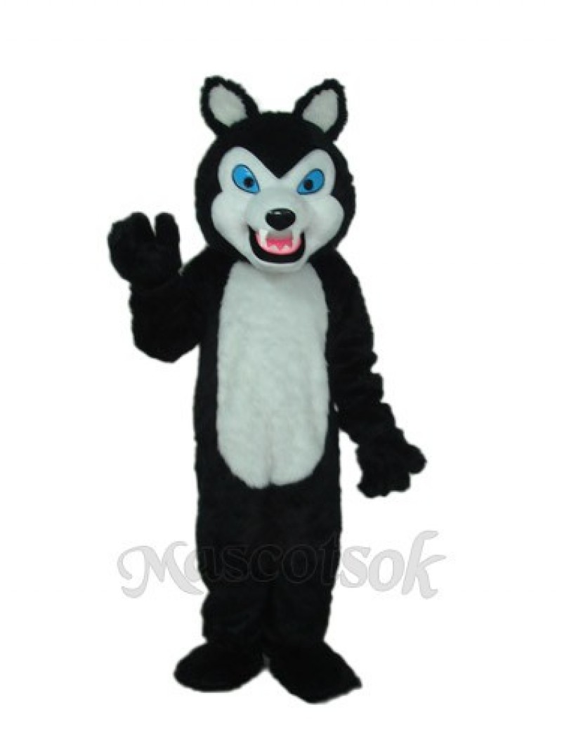 Sharp Teeth Wolf Mascot Costume