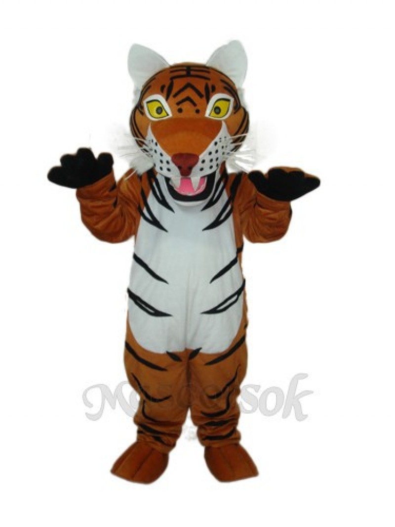 2nd Version Brown Tiger Mascot Adult Costume