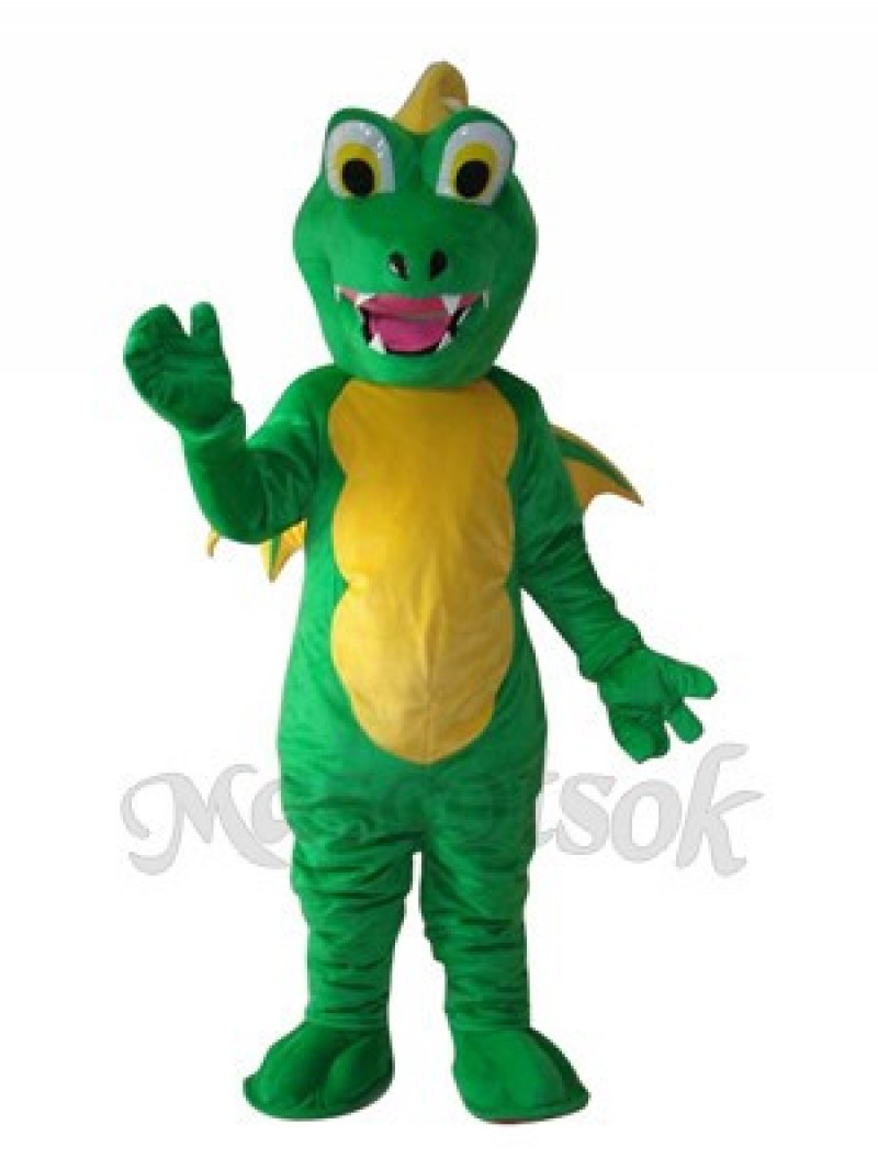 Big Mouth Thorn Green Dinosaur Mascot Adult Costume