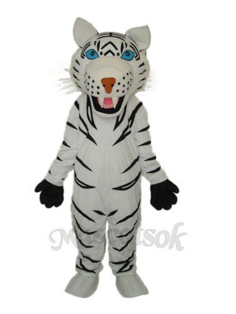 2nd Version Of The White Tiger Mascot Adult Costume