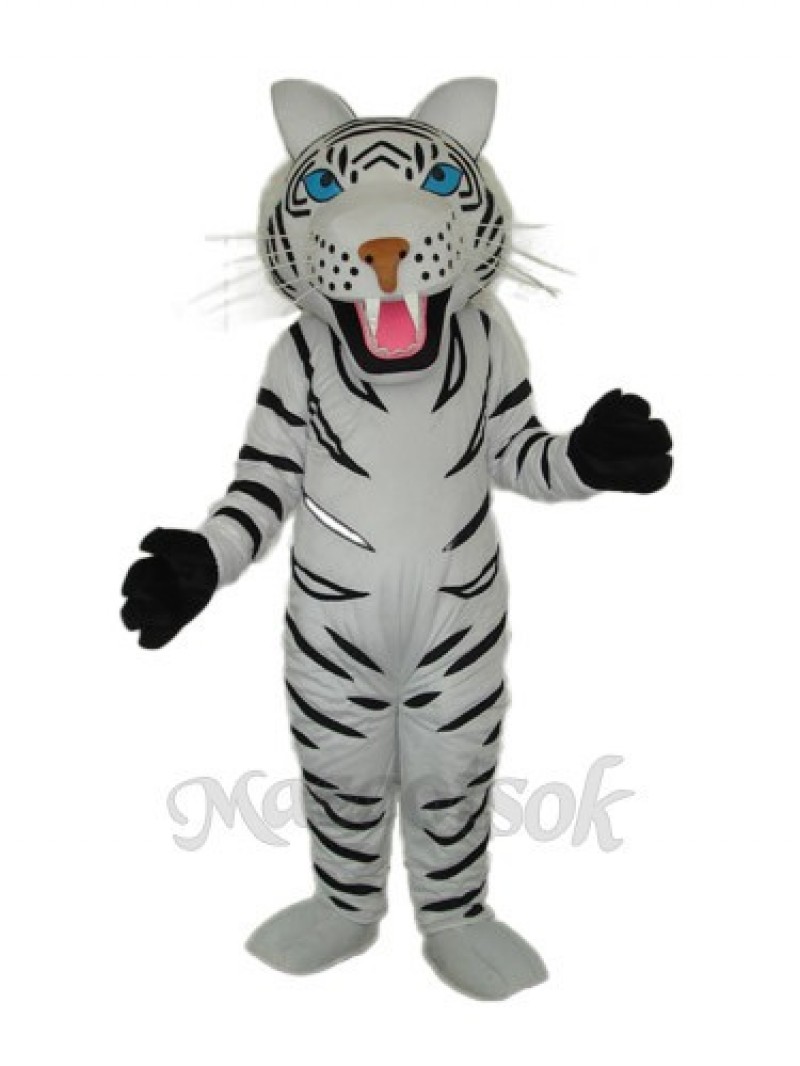 White Tiger Mascot Adult Costume